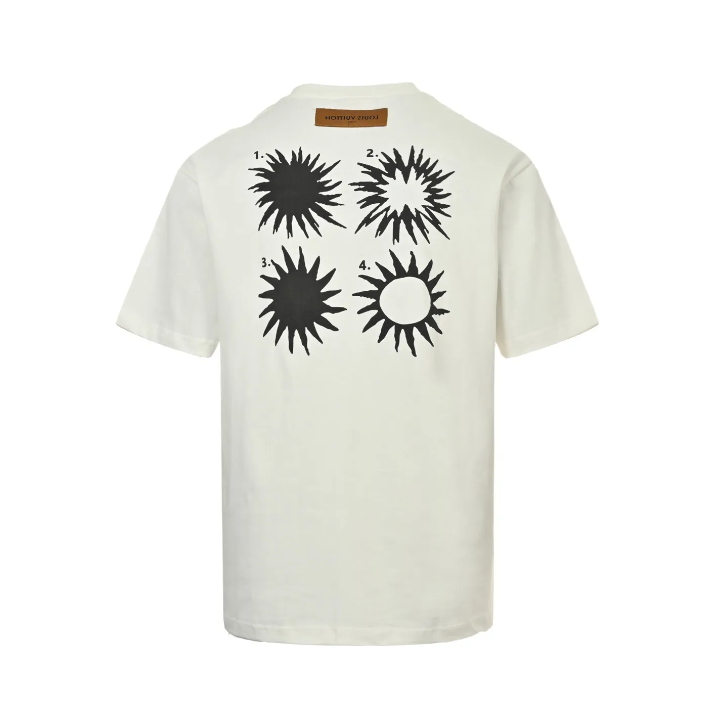 Louis Vuitton/Louis Vuitton 24ss back sun foam printed short sleeves